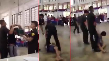 เข่าทรุด! วินาทีเกณฑ์ทหาร 2 คนสุดท้าย ลุ้นสุดๆ ใบดำใบแดงเหลืออย่างละใบ